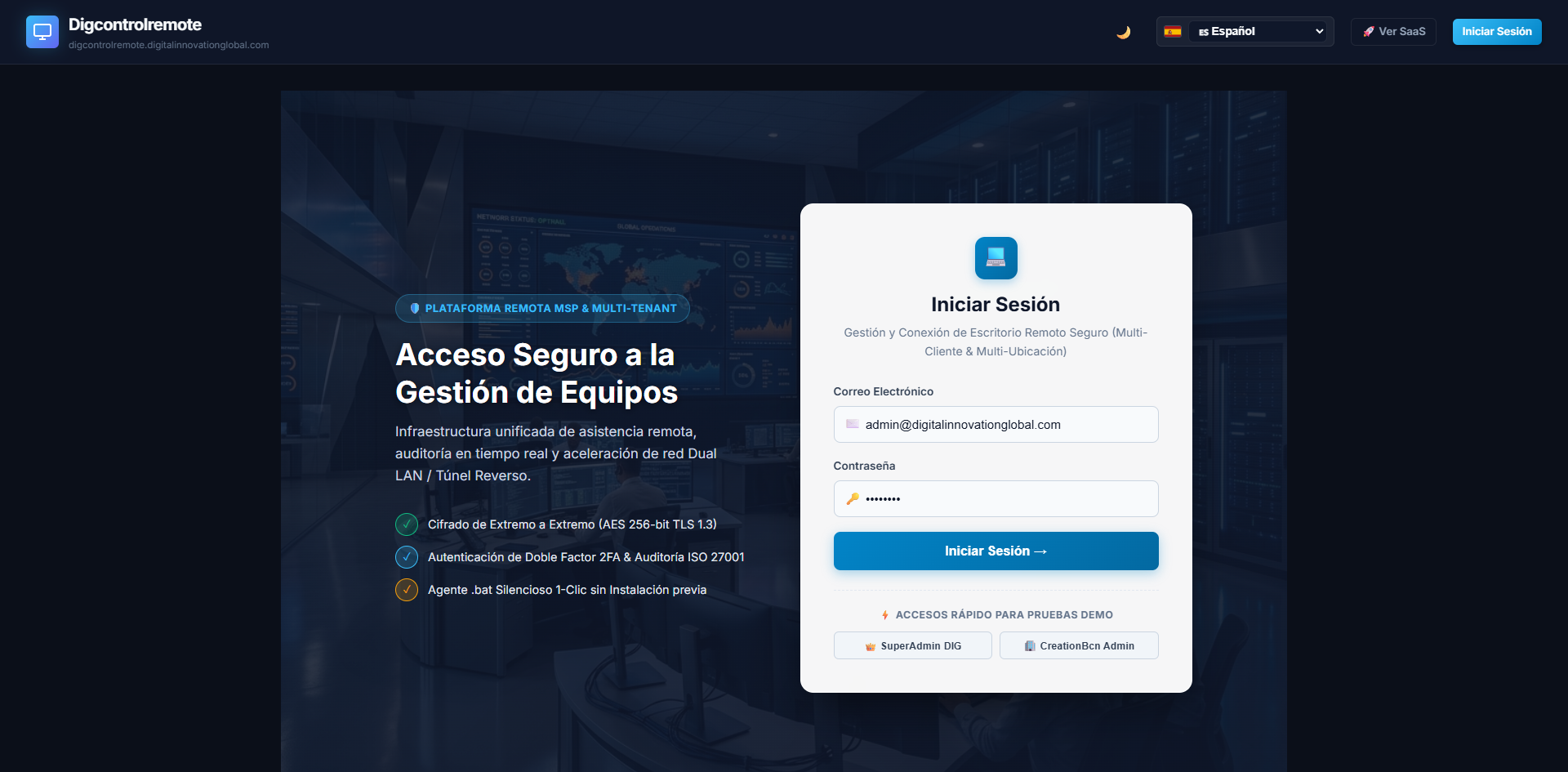 GetDigDesk (Control Remoto)